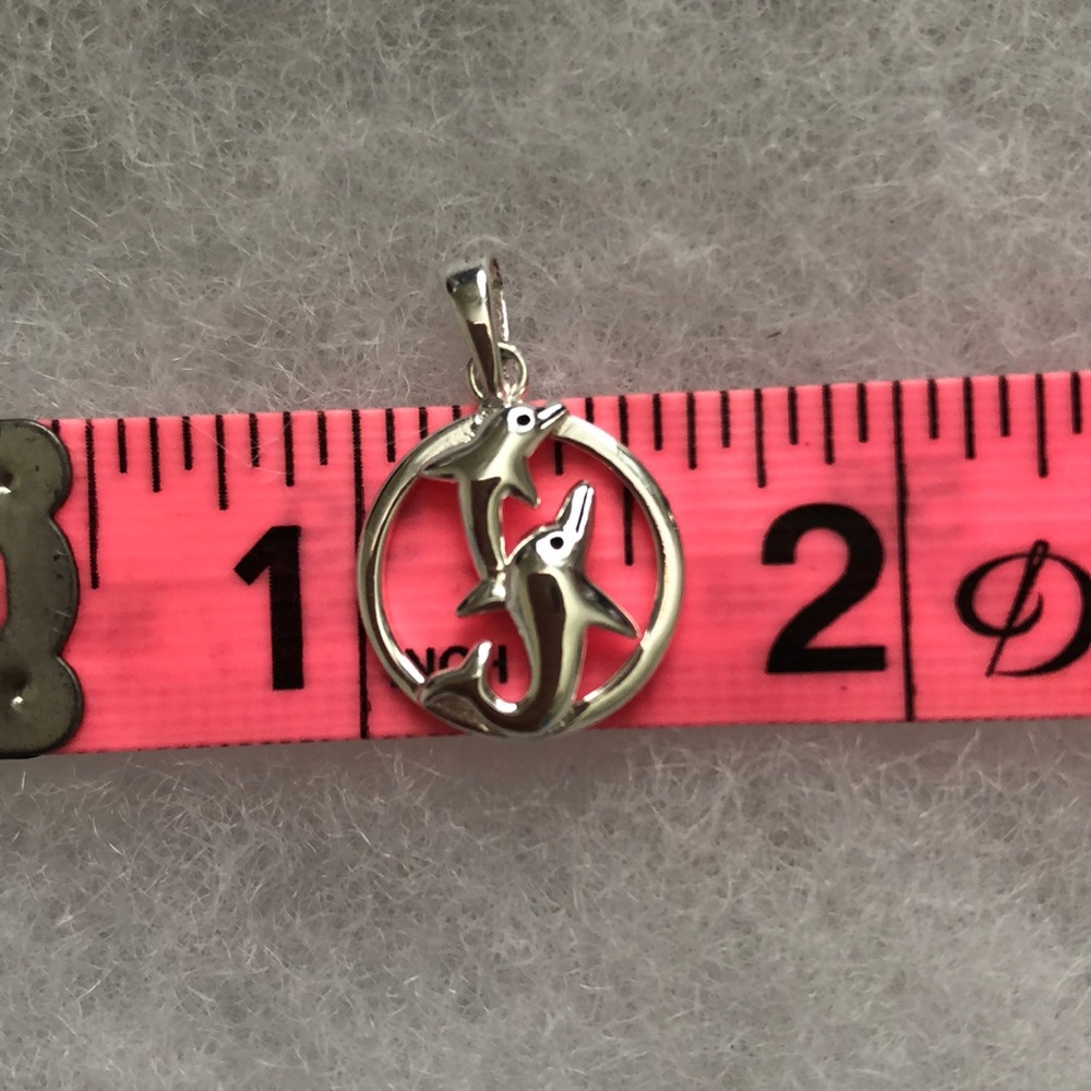 925 Sterling Silver Pendant -Dolphin - Picture 4 of 6